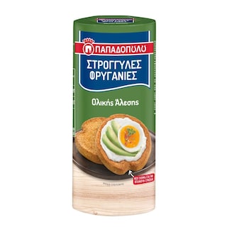 ΠΑΠΑΔΟΠΟΥΛΟΥ | Φρυγανιές Στρογγυλές Ολικής Άλεσης 140g