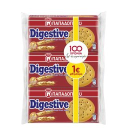 Μπισκότα Digestive 3x250g Έκπτωση 1Ε