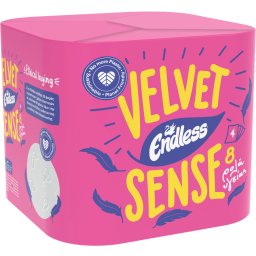 Χαρτί Υγείας Velvet Sense 4 Φύλλα 8 Ρολά 840g