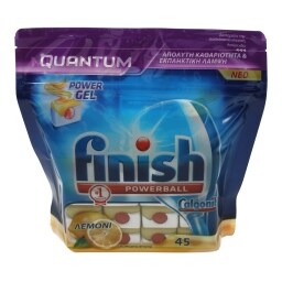 FINISH | QUANTUM | DISHWASHER DETERGENT LEMON 45 TABS