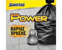 SANITAS | Σακούλες Απορριμμάτων Power Γίγας 160L 10 Τεμάχια