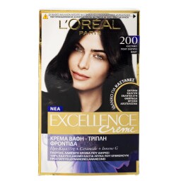 EXCELLENCE | Βαφή Μαλλιών Σετ Creme Νο 200 Καστανό Σκούρο Βαθύ 1 Τεμάχιο