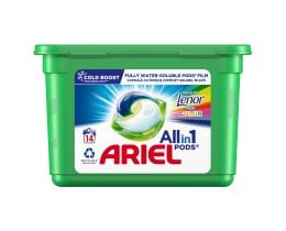 ARIEL | Kάψουλες Πλυντηρίου Ρούχων Allin1 Pods Touch of Lenor Color Fresh 14 Τεμάχια