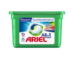 ARIEL | Kάψουλες Πλυντηρίου Ρούχων Allin1 Pods Touch of Lenor Color Fresh 14 Τεμάχια