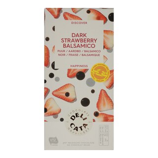 DELICATA | Μαύρη Σοκολάτα Με Φράουλα & Μπαλσάμικο 100gr