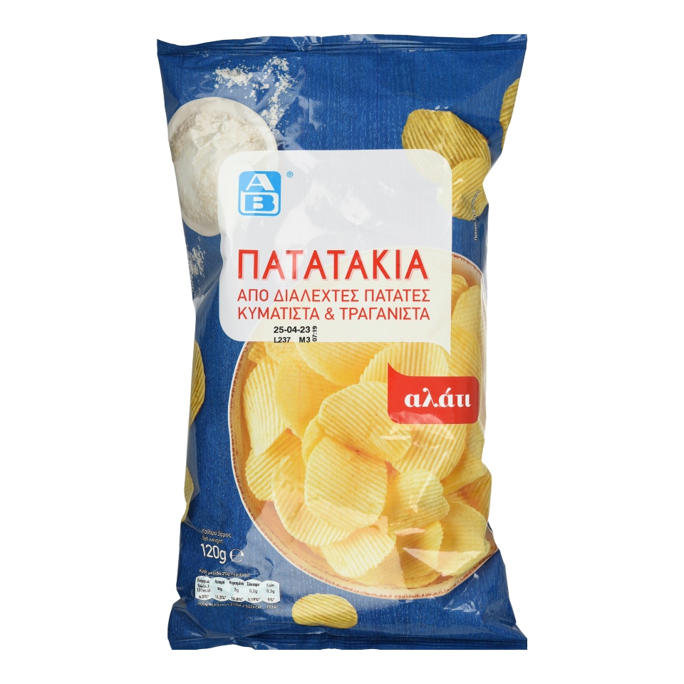 ΑΒ Τσιπς Αλάτι Κυματιστά 120g