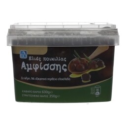 ΑΒ | ΕΛΙΕΣ ΑΜΦΙΣΣΑΣ ΜΑΥΡΕΣ 350 GR
