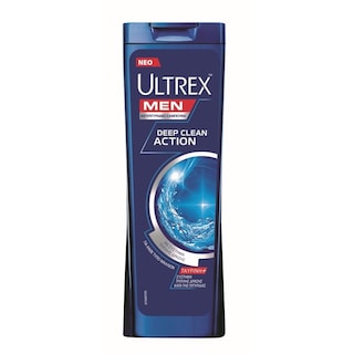 ULTREX | Σαμπουάν Deep Clean Action Αντιπιτυριδικό 360ml Έκπτωση 50%