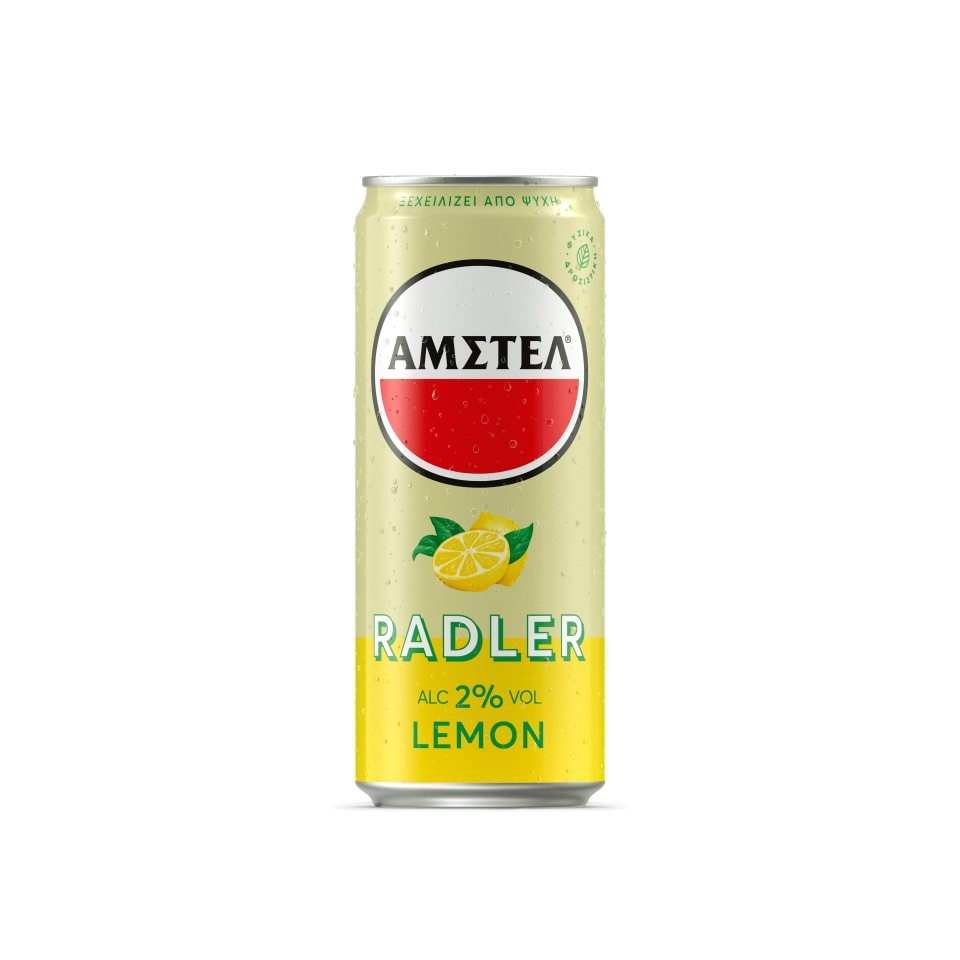 AMSTEL Μπύρα Radler Λεμόνι Κουτί 330ml