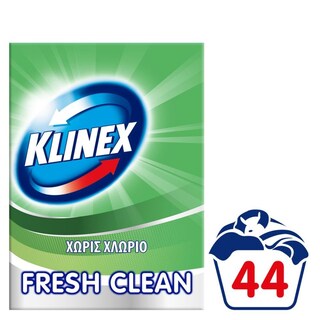 KLINEX | Σκόνη Πλυντηρίου Ρούχων Fresh Clean 44 ΜΕΖ