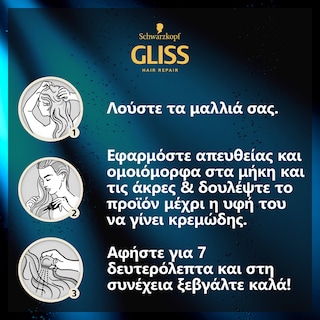 GLISS | Μάσκα Μαλλιών 7sec Aqua Revive 200ml