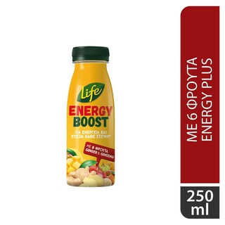 LIFE | Χυμός Energy Boost Ginger & Giseng 250ml