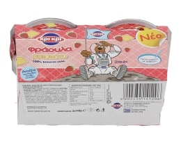 ΚΡΙ ΚΡΙ | ΓΙΑΟΥΡΤΙ ΠΑΙΔΙΚΟ ΦΡΑΟΥΛΑ ΜΠΙΣΚΟΤΟ 2 Χ 140 GR