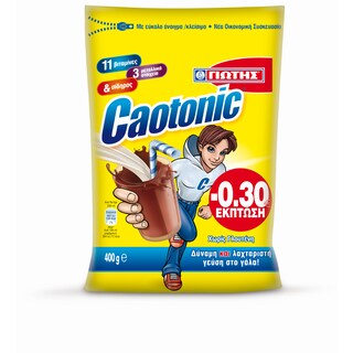 CAOTONIC | Ρόφημα Στιγμής Κακάο 400gr Έκπτωση 0.30E