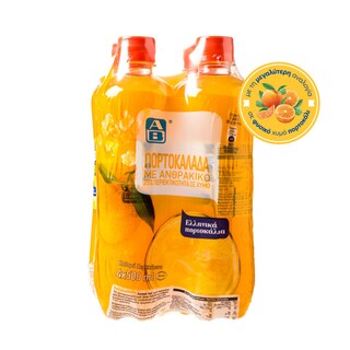 ΑΒ | Πορτοκαλάδα Φιάλη  4 X 500ml