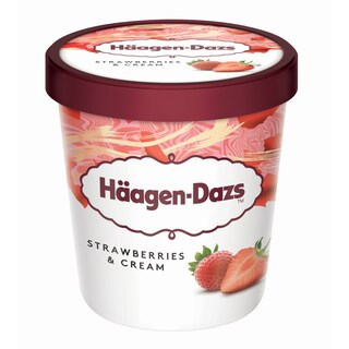 HAAGEN DAZS | Παγωτό Φράουλα & Κρέμα 400g