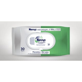 NANNYS | Αντισηπτικά Μαντηλάκια 30 Τεμάχια
