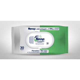 NANNYS | Αντισηπτικά Μαντηλάκια 30 Τεμάχια