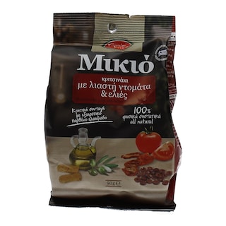 MIKIO | ΚΡΙΤΣΙΝΙΑ ΛΙΑΣΤΗ ΝΤΟΜΑΤΑ ΚΑΙ ΕΛΙΑ 90 GR