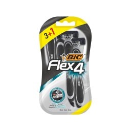 BIC | Ξυραφάκια Μίας Χρήσης Flex 4 3+1 Τεμάχιο Δώρο
