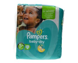 PAMPERS | BABY DRY | ΠΑΝΕΣ ΜΩΡΟΥ JUNIOR PLUS 13 - 27 KGR No 5+ 22 ΤΕΜ