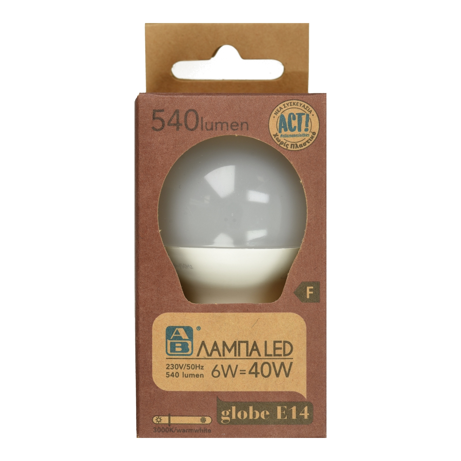 Λάμπα Led Globe E14 5.5W 1 Τεμάχιο