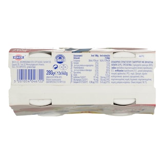 JUNIOR | ΠΑΙΔΙΚO ΓΙΑΟΥΡΤΙ ΜΕ ΓΕΥΣΗ ΦΡΑΟΥΛΑ 2 X 140 GR