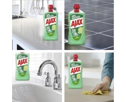 AJAX | Υγρό Καθαρισμού Ultra Λεμόνι 1lt 1+1 Δώρο