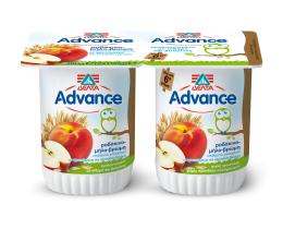 ADVANCE | Επιδόρπιο Γιαουρτιού Παιδικό Ροδάκινο Μήλο Βρώμη 2Χ150gr