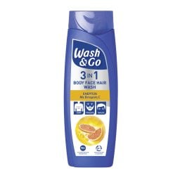 WASH&GO | Αφρόλουτρο 3σε1 Βιταμίνη C για Ενέργεια 360ml