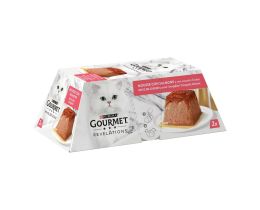 GOURMET | Γατοτροφή Gourmet Revelations Μους Σολομός 2x57g