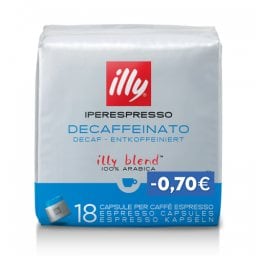 ILLY | Κάψουλες Καφέ IperEspresso Decaf 18 Τεμάχια Έκπτ 0.7Ε