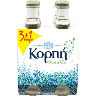 ΚΟΡΠΗ | Ανθρακούχο Νερό Φυσικό Μεταλλικό 4x330ml 3+1 Δώρο