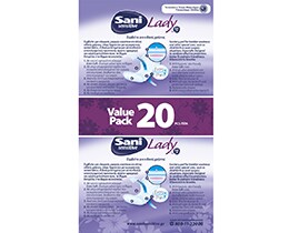 SANI | Σερβιέτες Ακράτειας Lady Sensitive Νο4 Extra 20 Τεμάχια
