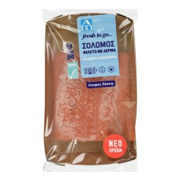ΑΒ FRESH TO GO | Σολομός Φιλέτο με Δέρμα Ελαφρύ Κάπνισμα 250g