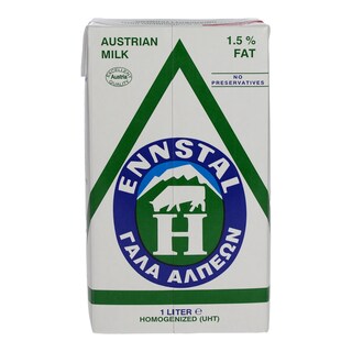 ENNSTAL | Γάλα Μακράς Διαρκείας Ελαφρύ 1.5 % 1 Lt
