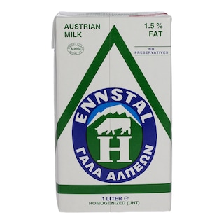 ENNSTAL | Γάλα Μακράς Διαρκείας Ελαφρύ 1.5 % 1 Lt