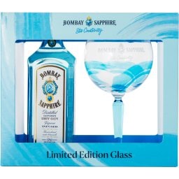 Τζιν Sapphire Dry 700ml + Ποτήρι