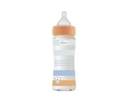 CHICCO | Μπιμπερό Γυάλινο Well Being Anti-Colic 0m+ Γαλάζιο 240ml
