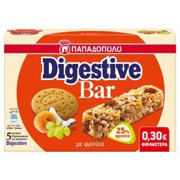ΠΑΠΑΔΟΠΟΥΛΟΥ | CEREAL BARS CEREAL BARS WITH FRUITS 140 GR 140 GR -0,30E