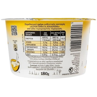 ΑΓΡΟΚΤΗΜΑΤΑ ΚΙΘΑΙΡΩΝΑ | Κρέμα Βανίλια 180g