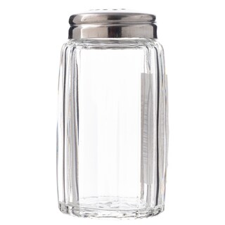 - | GLASS SALT AND PEPPER WITH INOX LID