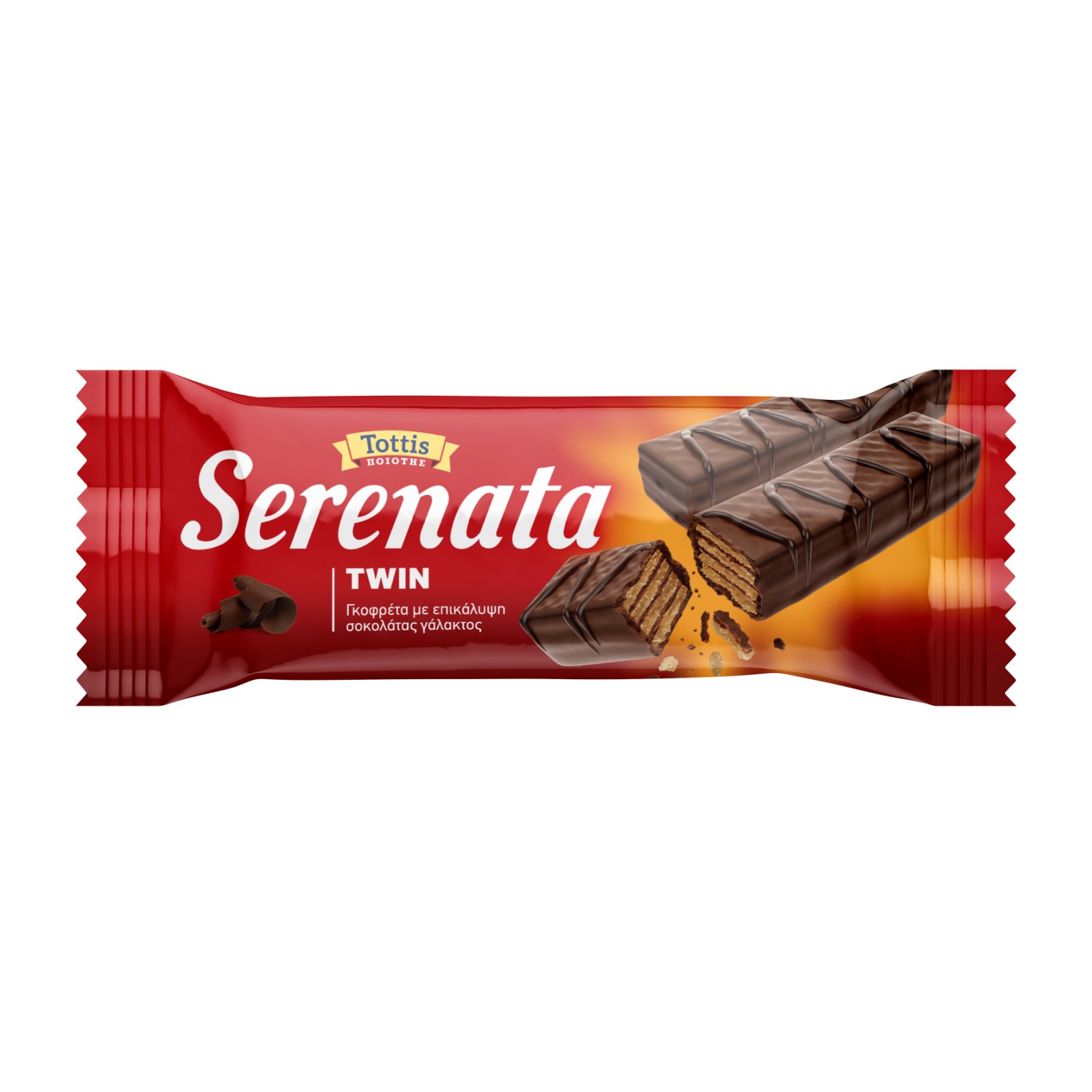 SERENATA Γκοφρέτα Γάλακτος Twin 30g