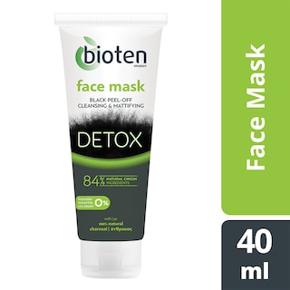 BIOTEN | Μάσκα Προσώπου Detox Charcoal 40ml