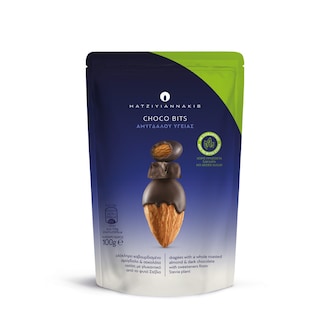ΧΑΤΖΗΓΙΑΝΝΑΚΗΣ | Choco Bits Υγείας Αμυγδάλου Στέβια 100 gr
