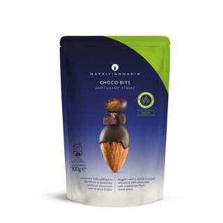 ΧΑΤΖΗΓΙΑΝΝΑΚΗΣ | Choco Bits Stevia Almond Dark Chocolate 100g