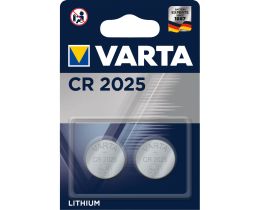 VARTA | Μπαταρίες Λιθίου CR2025 2 Τεμάχια