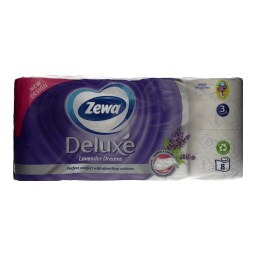 ZEWA | Χαρτί Υγείας Deluxe Lavender Dreams 3 Φύλλα 8 Τεμάχια