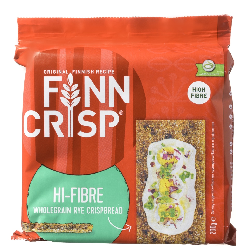 FINN CRISP Φρυγανιές Hi Fibre Ολικής Άλεσης 200g