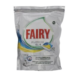 FAIRY | PLATINUM | ΤΑΜΠΛΕΤΕΣ ΠΛΥΝΤΗΡΙΟΥ ΠΙΑΤΩΝ ΛΕΜΟΝΙ 42 ΤΕΜ